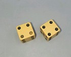 Vintage Pair 1 2 Inch Butterscotch Bakelite Dice