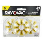 Rayovac Size 10 Hearing Aid Batteries 24 Count Each Lot Of 4