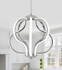  Modern Led Chandelier chrome Hanging Pendant Lights For Dining Room Chrome-8