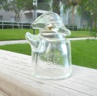 Nice Clear Cd 128 4 Hemingray Big Mouth Style Glass Insulator
