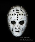 Ice Hockey Mask Goalie Helmet Wearable Home Decor Gerry Desjardins Worn-out G139