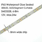 12v 16 4ft Cool White Led 3528 Smd Flexible Wire Strip Light Rope Waterproof Us