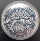 1980 Canada Silver Dollar Coin With Polar Bear - Boxed - Royal Canadian Mint