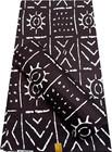 African Super Quality Wax Prints Sell By 6 Yards Mudcloth Design-black And White