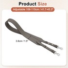 45 3  Adjustable Pu Leather Purse Strap Crossbody Replacement Grey silver