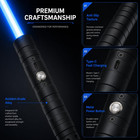 Rgb Dueling Lightsaber  15 Colors  Metal Hilt  Rechargeable