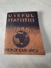 Useful Statistics 1938 Union Of South Africa Pamphlet