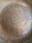 Antique Persian Middle Eastern Engraved Copper Dish Plate 220 Grams 8 75   