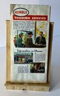 Vintage 1951 Mexico Road Map     Humble Oil   Refining Company