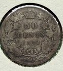 1872 H Canada 50 Cents  925 Silver Coin