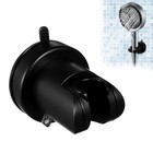 Vacuum Suction Cup Removable Shower Head Holder Height Adjustable Shower Black