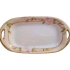 5 Vintage Hand Painted Nippon Japan Floral Porcelain Dresser Trinket Trays