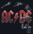 Ac dc Framed Cherry Wood Reproduction Signature Lp Record Display  m4 