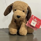 Russ Berrie Luv Pets Buddy Brown Puppy Dog Beanbag Plush Stuffed Animal 5  W Tag