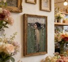Vintage Gold Framed Ophelia Wall Art  Romantic Victorian Gothic Oil Painting Can