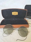 4 Pairs Of Vintage Wire Rim Glass With Cases For 3 Of Them