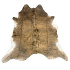 New Genuine Large Cowhide Leather Rug Tricolor Cow Hide Skin Carpet Area Brindle