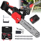 12  Cordless Electric Chainsaw 21v Brushless Electric Handheld Chain Saw battery