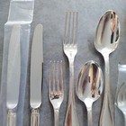 Christofle Rubans Silverplate Flatware Standard Knife Fork Spoon 10pcs Excellent