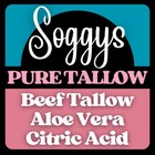 Bar Soap  Pure Tallow  Unscented  Hadcrafted  All Natural  5-6 Oz