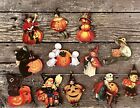 Halloween    vintage    Style Wooden Ornaments Set Of 12