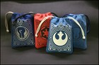Beautiful Hand Crafted  Bags  Star Wars  Coins  Dice  Dnd  6 x5   Ultrasuede