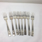 Vintage Silverware Oneida Community Silver Plate Coronation 8 Dinner Forks