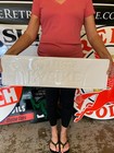 Antique Vintage Old Style Sign Racine Tires Wisconsin 27 X 8 Made In Usa