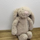 Jellycat Bashful Bunny Plush Small 8  Tan Pink Nose Stuffed Animal Rabbit