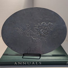 Hammered Aluminum Everlast Vintage Hand Forged Mcm Rose Hot Plate   Trivet 11x8 
