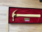 Vintage Stanley 100 Plus Golden Hammer Of Merit Award  Mint   W Box  Collectable