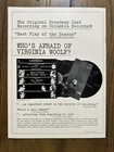 Vintage 1963 Broadway Souvenir Program Who s Afraid Of Virginia Wolf