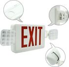 6 Pack Led Exit Sign Emergency Light Compact Combo Signs Battery Backup Us Ship