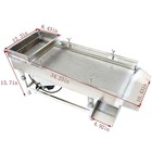 110v Straight Vibrating Sifter With 1mm Screen Stainless Steel Linear Shaker