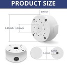 Waterproof Junction Pc Box Cctv Bullet Dome Camera Wall Mount Bracket 4pack