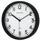 Mainstays Basic Indoor 8 78  Black Analog Round Modern Wall Clock