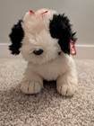 Ty Beanie Buddy Poofie The Old English Sheepdog Plush Puppy Stuffed Animal Toy