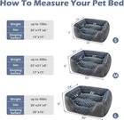 Orthopedic Dog Bed L 30 x24 x9   Washable Rectangle Soft Calming Pet Cuddler