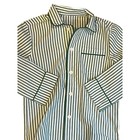 Crewcuts By J crew Kids Pajama Set   Size Xs  4   5    Green   White Striped