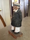 Vintage 1930   s Hand Carved Wood Captain Sailor Figurine Nautical Folk Art 5 5 