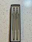 Parker Classic Set Brushed Stainless Steel Ballpoint Pen   Pencil Set In Package