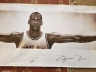 Michael Jordan Wings Nike Poster Signed Authenticated 76 X 24  1989 Not Framed