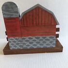 Red Wood Barn Silo 3d Fence Standing Display Mary   s Moo Moos Horses Cows Country