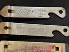 Vintage Beer Bottle Opener Lot  Acme  Lucky Lager  Abc  Nifty  Falstaff  Canco