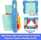 Finger Puppet Theater Stage By Better Line - Set Includes 6 Finger Family Puppet
