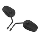 Matte Black Rear View Mirrors Fit For Harley Davidson Xl1200l Xl883 Xl Sportster