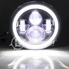 7  Inch Led Halo Headlight Drl   4 5  Fog Passing Lights  For Harley Motorcycle