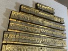 48 Pt Bodoni Bold Ludlow Brass Matrix Letterpress Hot Metal Casting Mats Typeset