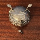 Sterling Silver Footed Master Salt Cellar  Repousse  83 Grams  Repair Or Scrap