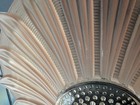 Vintage Art Deco Pink Frosted Glass Ceiling Light Shade  14 1 2    Diameter